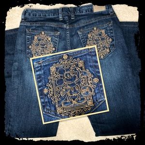 WALT DISNEY WOMENS MICKEY NO 1 JEANS 8